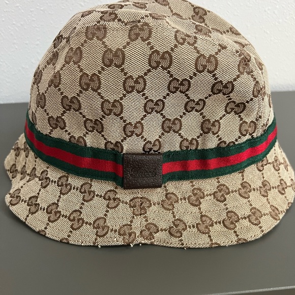 Gucci Tan Monogram Hat - Picture 1 of 4